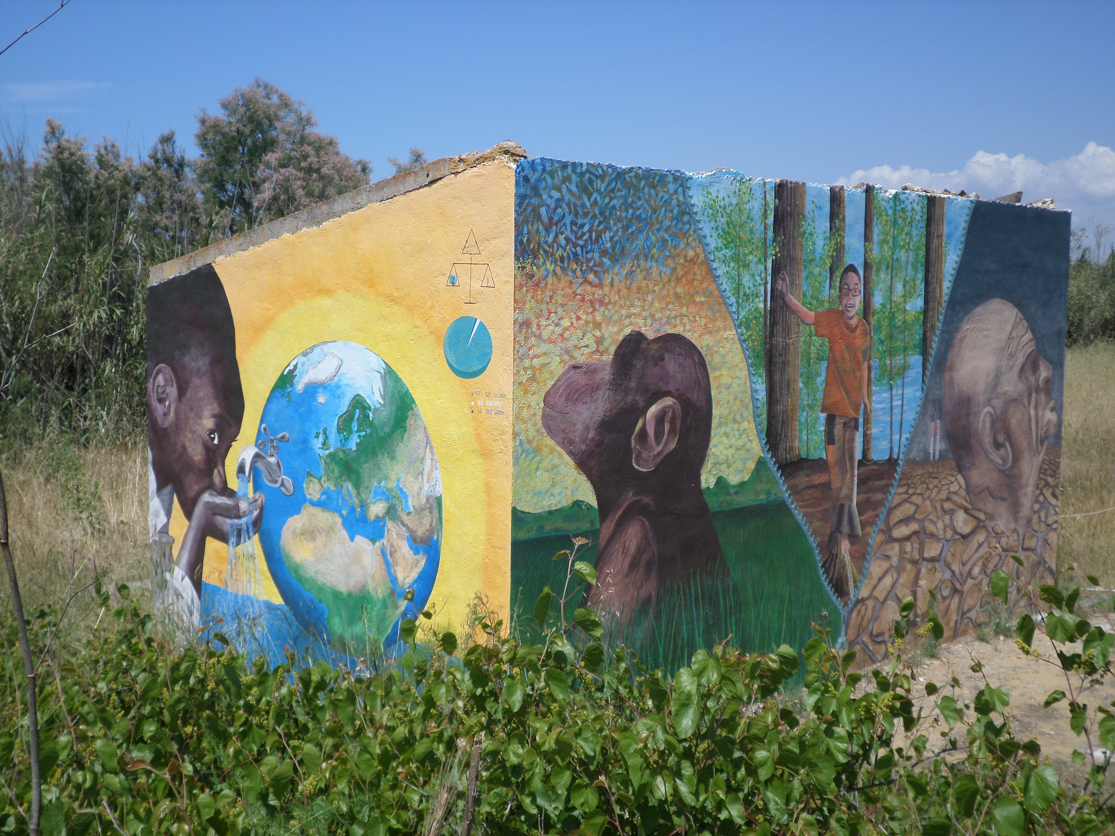 Mural painting in nature